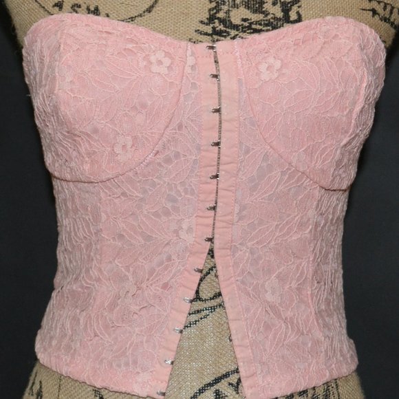 Lily White Tops - NWT Lily White Pink Corset Size M & XS